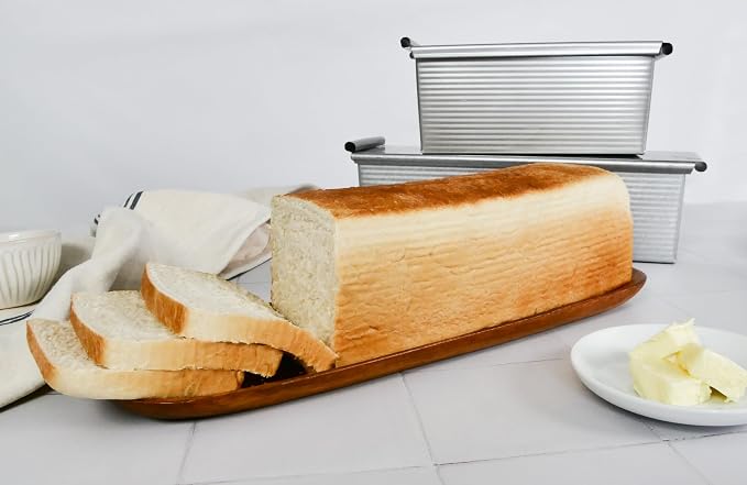 USA Pan Pullman Loaf Pan with Cover, Large w Set of 2, 13 x 4 (Pack of 3)