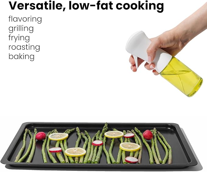 Eco-Friendly Oil Sprayer – Durable Glass Bottle for Cooking, BBQ, and Grilling Mist Spray Bottle for Air Fryer, Olive Oil, Avocado Oil, Healthy Nonstick Frying 150ml (PS631)
