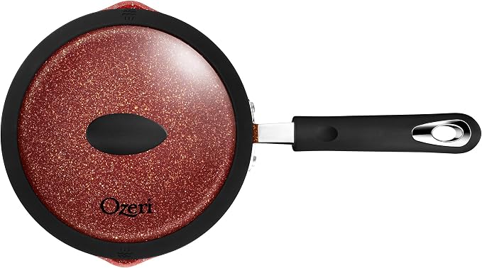 The All-In-One Stone Saucepan and Cooking Pot By Ozeri | Utilizes A Stone-derived Coating From Germany That Is 100% Free of APEO, GenX, PFBS, PFOS, PFOA, NMP and NEP