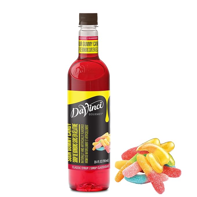 DaVinci Gourmet Sour Gummy Syrup, 25.4 Fluid Ounces (Pack of 1)
