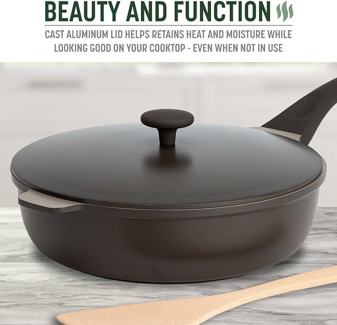 Goodful All-in-One Pan, Multilayer Nonstick Cookware Set, High-Performance Construction, Multipurpose Design Replaces Multiple Pots and Pans, Dishwasher Safe, 11-Inch, 4.4-Quart Capacity, Graphite