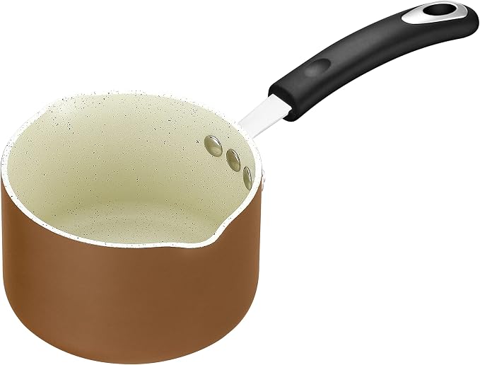The All-In-One Stone Saucepan and Cooking Pot By Ozeri | Utilizes A Stone-derived Coating From Germany That Is 100% Free of APEO, GenX, PFBS, PFOS, PFOA, NMP and NEP