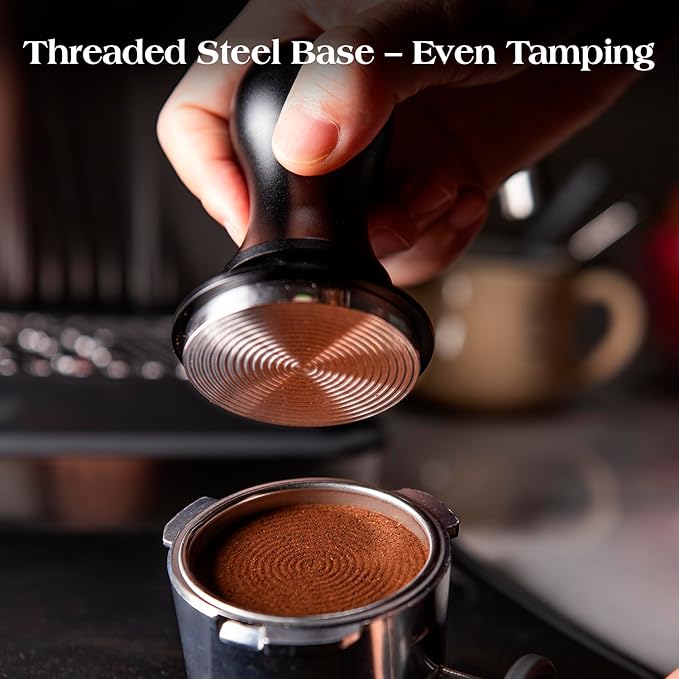 7 PCS Espresso Accessories Kit: 51mm Espresso Tamper, Coffee Distributor, WDT Tool, Dosing Funnel and Puck Screen, Espresso Tool Set Fits Delonghi, CASABREWS 51mm Machines and Portafilters