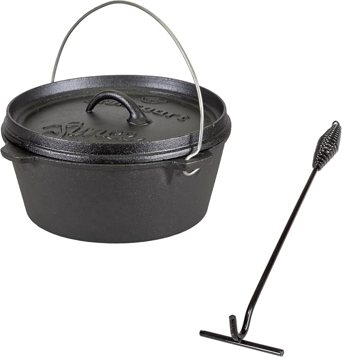 Stansport Pre-Seasoned Cast Iron Dutch Oven