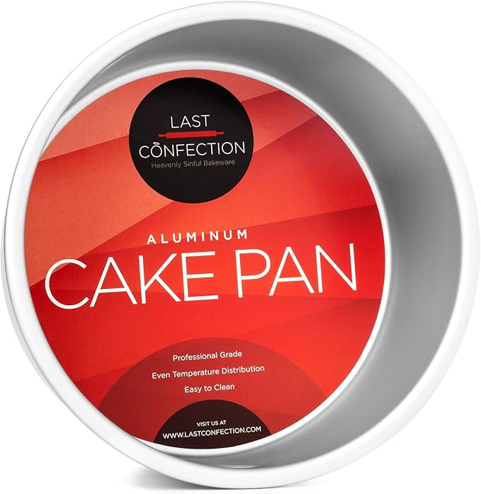 7" x 4" Round Cake Pan, Anodized Aluminum Cake Pan Baking Tin Mold, Professional Bakeware