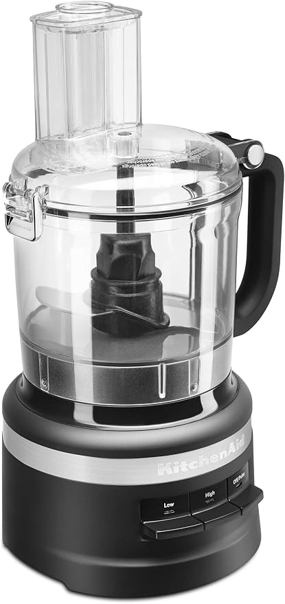 KitchenAid KFP0718BM Food Processor, 7 Cup, Black Matte (Renewed)