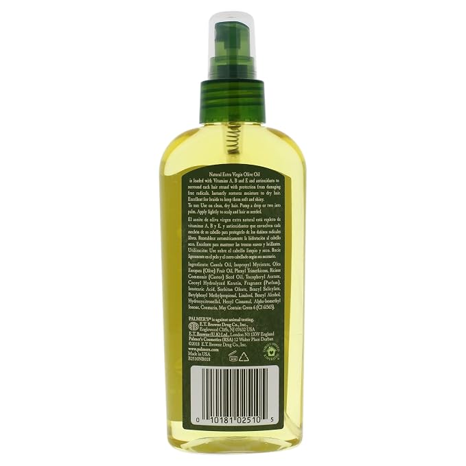 Palmer's Hair Oil Spray Conditioner, Olive Oil Formula (5.1 Oz - Pack of 2) | Moisture Rich Formula with Jamaican Black Castor Oil for Strong Shiny Hair, Suitable for Frizz-Prone Hair
