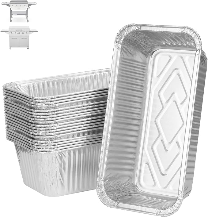 20-Pack Aluminum Drip Liner for Members Mark Grill Parts | Grease Catcher Drip Liner for Member's Mark 4-Burner Outdoor Flat Top Griddle and Pro Series 5-Burner Griddle Grease Tray