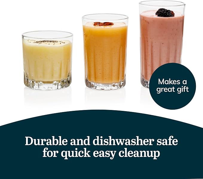 Libbey Brockton Tumbler, Juice and Glasses Drinking Set, Clear, Classic Cut Glass Cups Set of 24, Elegant Dishwasher Safe Barware Glasses for Everyday Use