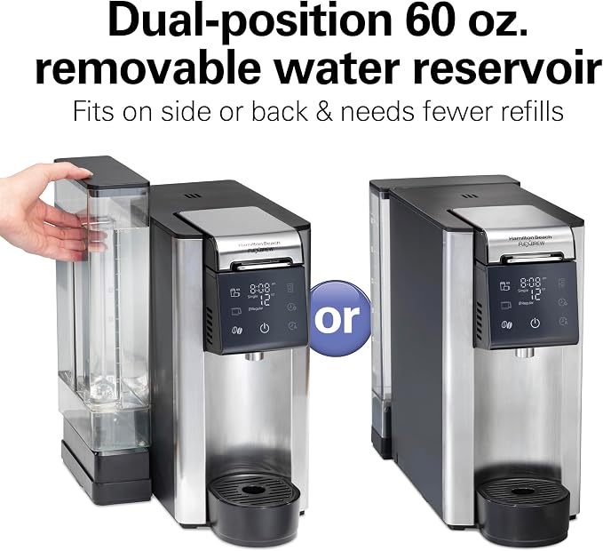 Hamilton Beach Flexbrew Advanced 5-in-1 Drip & Single Serve Coffee Maker | Single Serve Hot & Iced Coffee Maker | 12 Cup Thermal Programmable Drip Coffee Maker | Removable 60 oz. Reservoir | Black