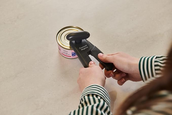 Culinare MagiCan Manual Tin Opener – Stainless Steel Cutting Wheel, Ergonomic Handle for Safe, Easy Can Opening – Lightweight, No Sharp Edges, Grey – Trusted Kitchen Essential | Heavy Duty Stainless Steel Cutting Wheel Suitable For Left And Right Hande...