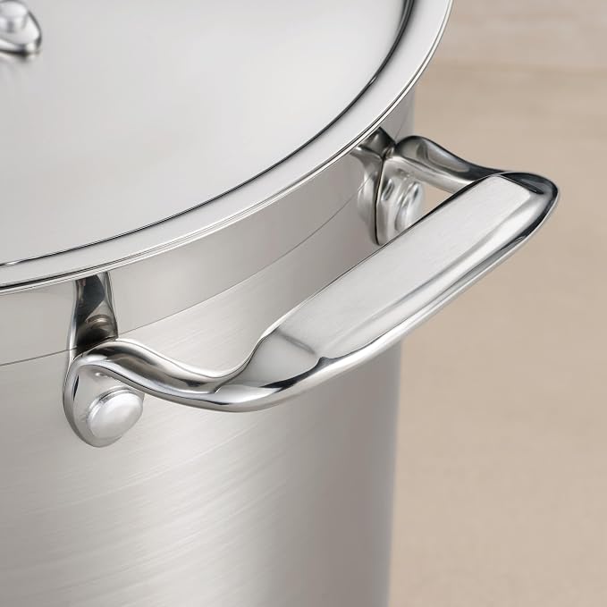 Tramontina Gourmet Stainless Steel 8-Quart Stock Pot with Lid