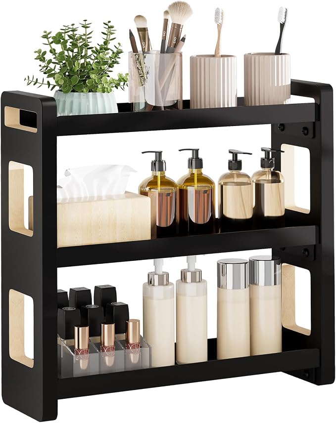 Bathroom Counter Organizer, Bathroom Sink Organizer, Vanity Shelf | Bathroom Organizers and Storage, Bathroom Countertop Organizer, Counter Shelf, Cologne Stand, Perfume Stand, Bathroom Decor
