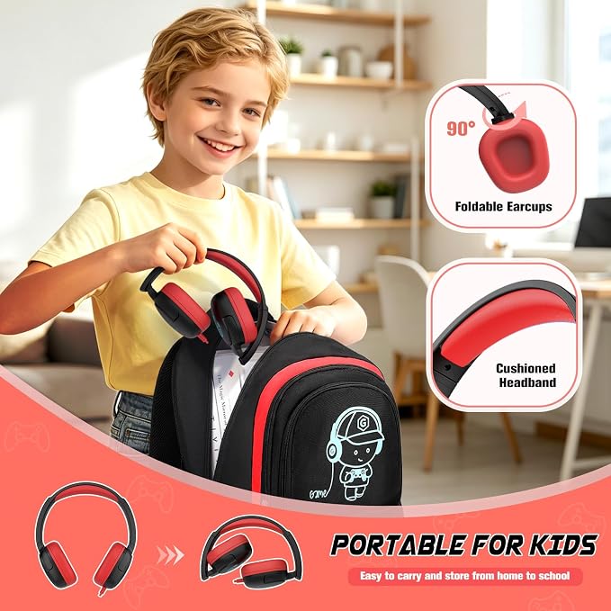 Backpack for School Boys, Cool Luminous Gamer Boys Schoolbag | with Lunch Box & Pencil Case Set for Kids Teens Elementary Middle School, Bookbag Glow In The Dark