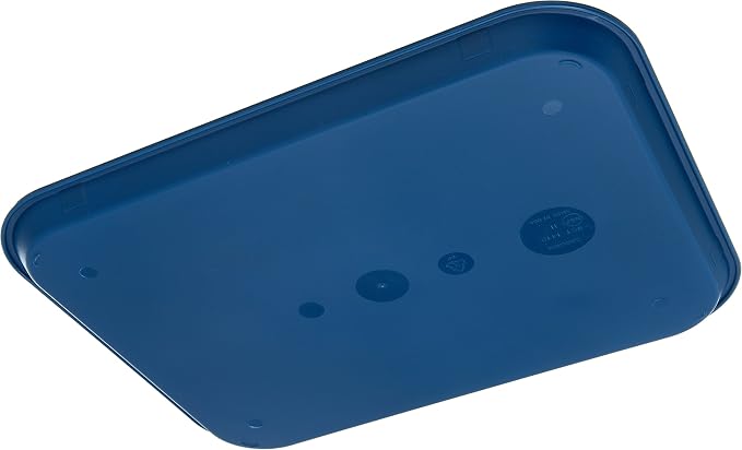 Carlisle FoodService Products Café Cafeteria Tray, Fast Food Tray for Restaurant or Commercial Use, 14" x 18", 12 Count, Blue