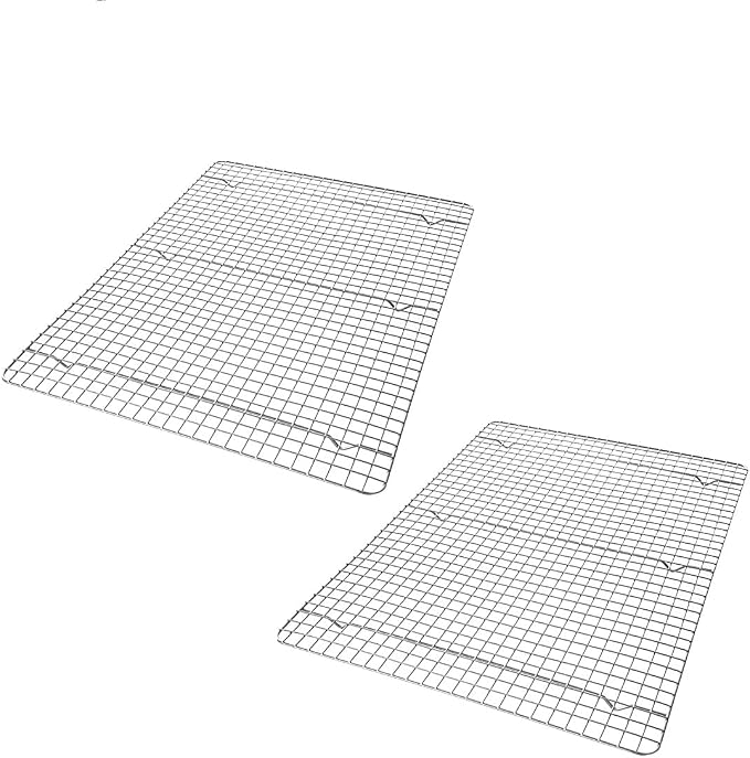 USA Pan XL Nonstick Baking and Cooling Rack, Set of 2