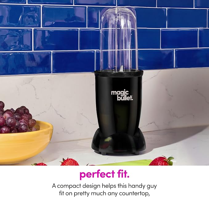 magic bullet Blender, Small, Black, 11 Piece Set