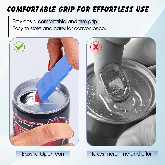 10-Pack Soda Can Tab Opener – Beer & Beverage Can Openers – Durable Party Tool & Essential Bartender Accessory