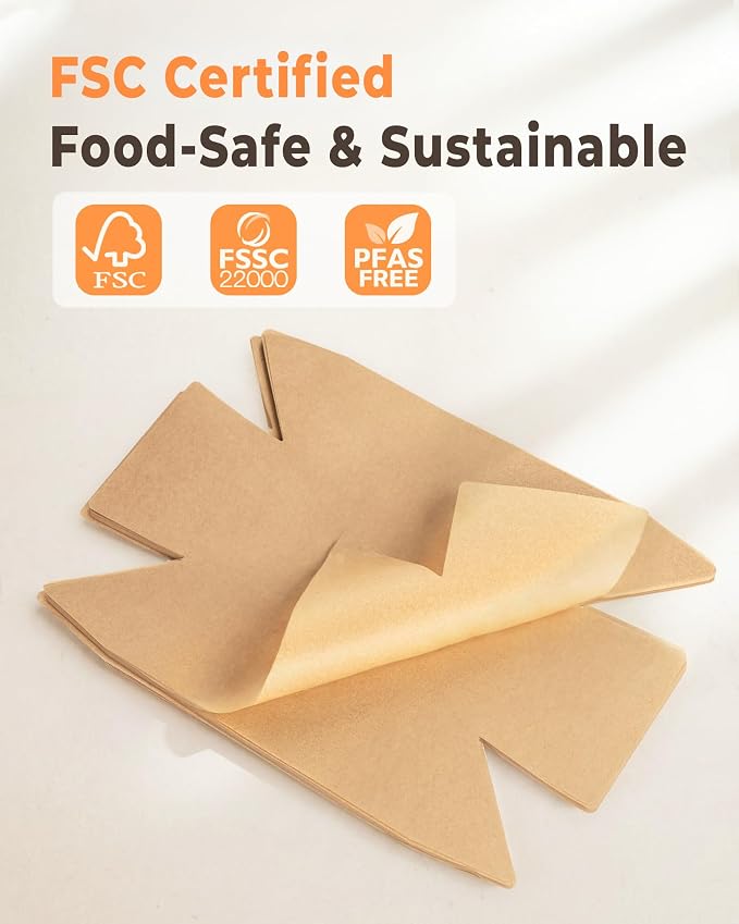 Bake Choice 100 Pcs Loaf Pan Liners for Baking Bread 9x5 Inch, Bread Pan Liners with Cardboard Formers, Non-Stick Pre Cut Unbleached Parchment Paper for Loaf Pan | Pre-cut unbleached parchment paper comes with cardboard formers, ideal for daily loaf br...