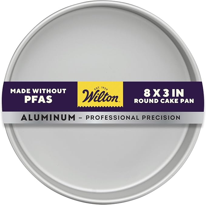 Wilton Aluminum Round Cake Pan, 8 x 3-Inch