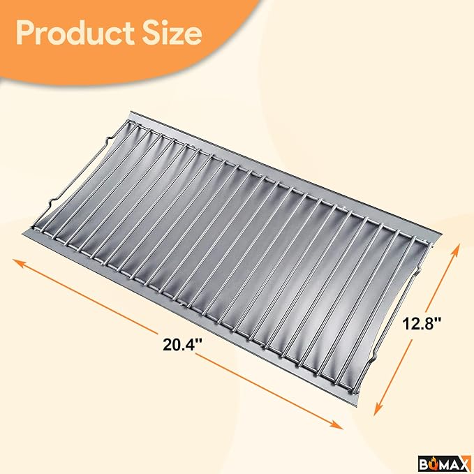 20" Ash Pan for Chargriller 5050, 5650, 5072, 2123, 2223, 2823, Ashpan for Char Griller Replacement Parts Charcoal Tray for Chargriller 200157 Ash Drip Pan, Grill Parts for Char- griller Parts 5050