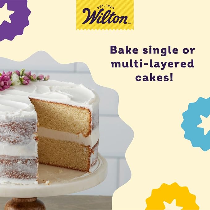 Wilton Performance Pans Aluminum Round Cake Pan, 9 x 2 in., Pack of 2