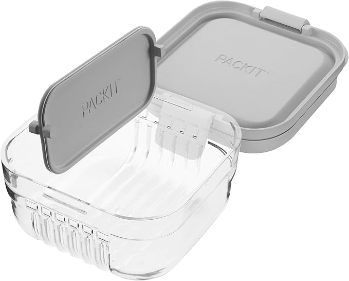 Packit, Bento Mod Snack Steel Gray