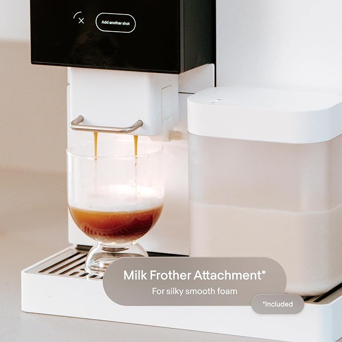 Terra Kaffe TK-02 Super Automatic Espresso Machine - Black | App-enabled coffee machine, auto wake & sleep, roaster-approved espresso settings, cappuccino machines for home