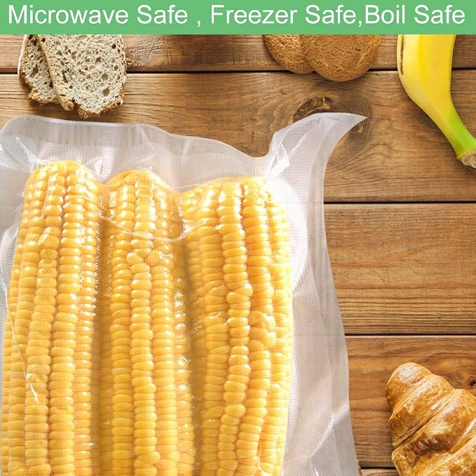 O2frepak 2RL Vacuum Sealer Bags Rolls 8"x50'(1)+11"x50'(1) for Food Storage | BPA Free Food Grade,Commercial Grade,Customized Size,Heavy Duty 2Pack Food Sealer Bags Rolls,Great for All Vacuum Sealer
