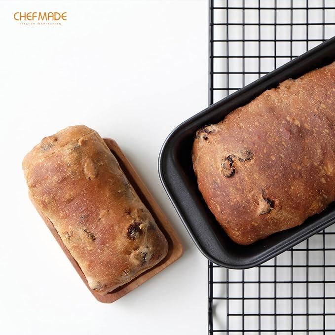 CHEFMADE Bread Loaf Pan, Nonstick Meatloaf Small Pan, 3.1" x 5.8", Set of 2