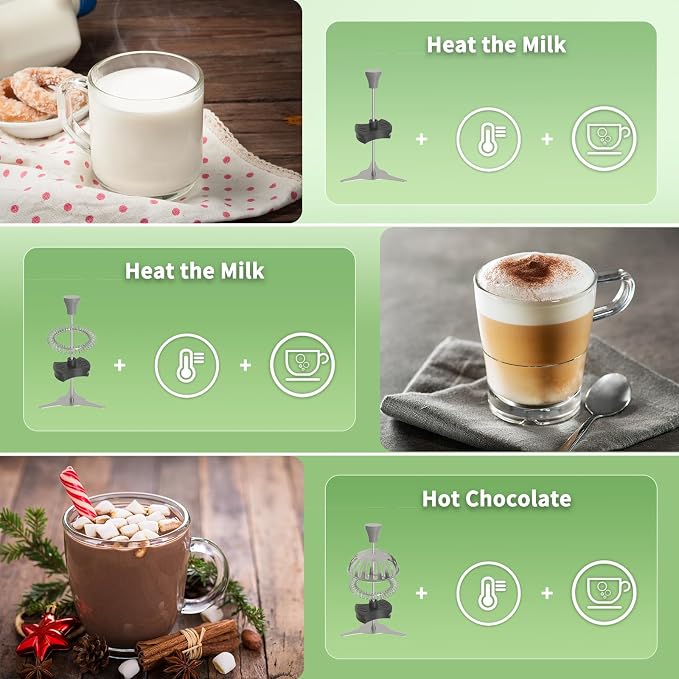 Maestri House DualFro 600 Milk Frother and Steamer 21oz/600mL | Variable Temp 4 Settings & 3 Froth Levels, Memory Function for Latte Cappuccino Hot Chocolate, Dishwasher Safe,Brush Included