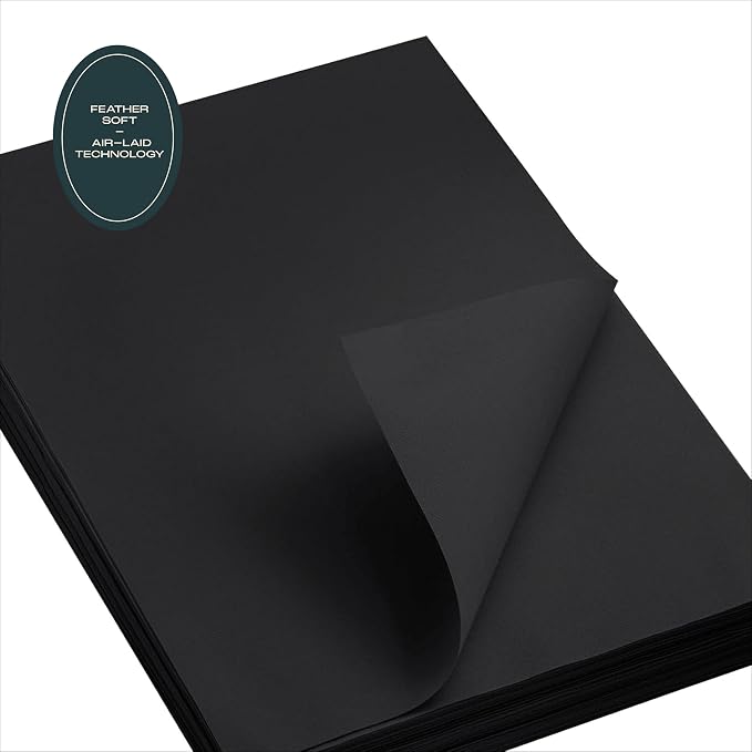 Disposable Green Paper Placemats for Dining Table - 100-Pack 18" x 12" Cloth-Like Rectangle Paper Placemats for Christmas, Baby, Kids, Party Or Weddings.
