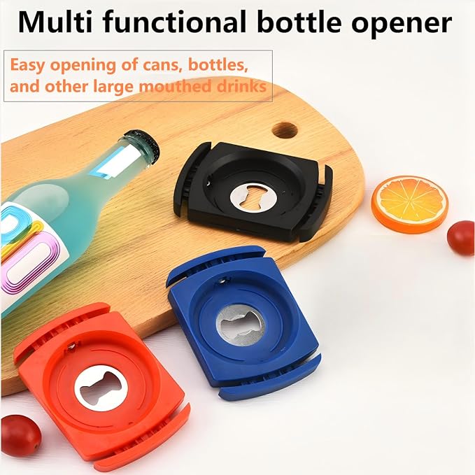 Aluminum Can Opener，Can Top Remover， Beer- Soft Edge- Soda- Can Opener-Red | Handheld Safety Manual Can Opener，for 8-19 Oz aluminum Soft Edge Cans, Home, Kitchen, Bar, Camping and DIY projects Tool