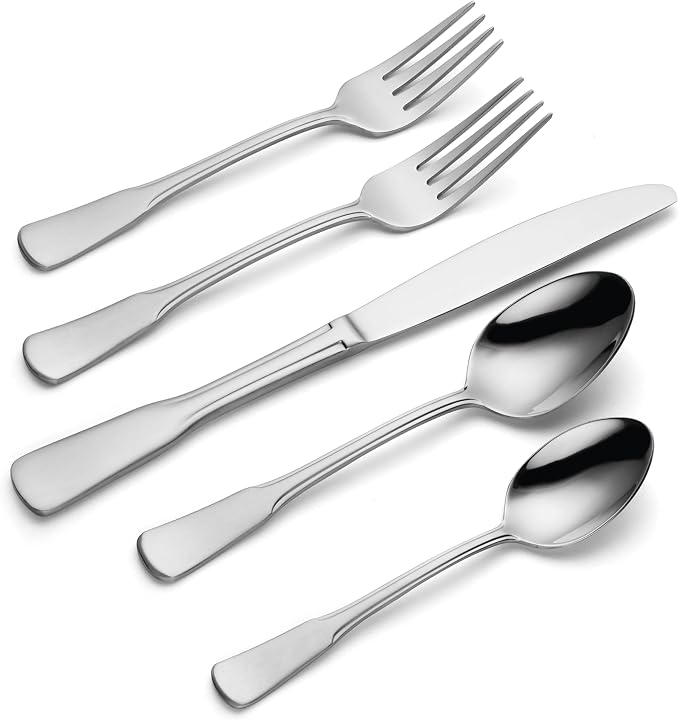 Oneida Colonial Boston Flatware Set | Stainless Steel | Service for 8 | 45-Piece, Pack of 3