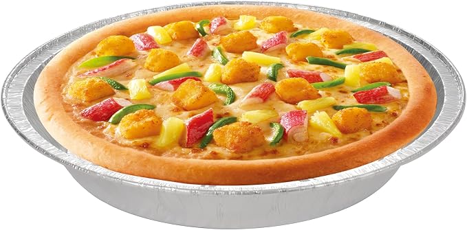 Waytiffer 40pack Disposable 9" Round Aluminum Foil Pans with Clear Lids | Disposable Containers with Straight Walls for Storing, Baking,Heavy duty, Standard Size Tarts, Pies Foil Plates Durable Pans
