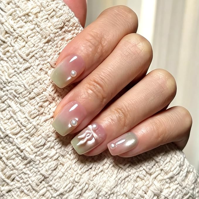 6 Packs (144 Pcs) | Reusable Press on Nails | cute nails | 6-Style Bundle | 12 Sizes | Each Style 24 Pcs | Colorful & diamond