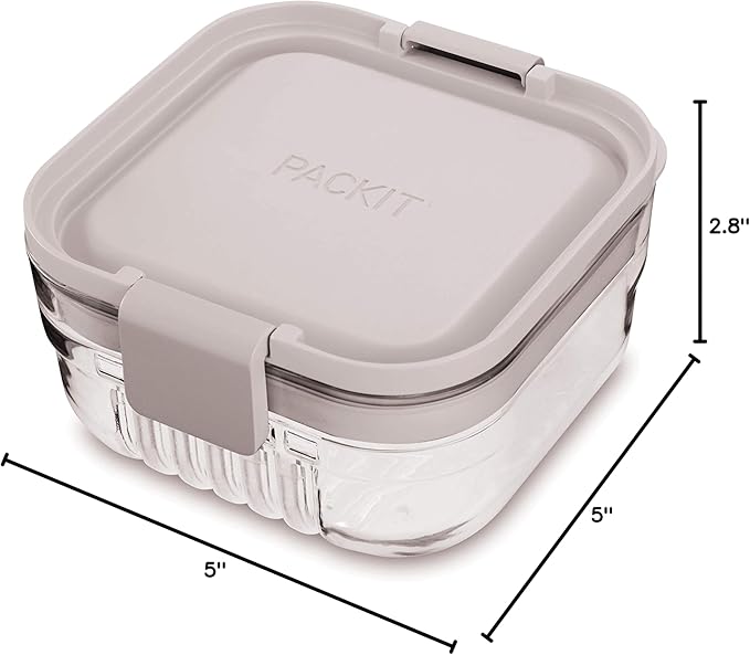 Packit, Bento Mod Snack Steel Gray