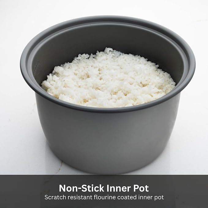 Tiger JNP-0550-LF 3 Cup Capacity White Rice Cooker with Non-Stick Inner Pot, Retractable Power Cord, and Keep Warm up to 12 hours (Flower)