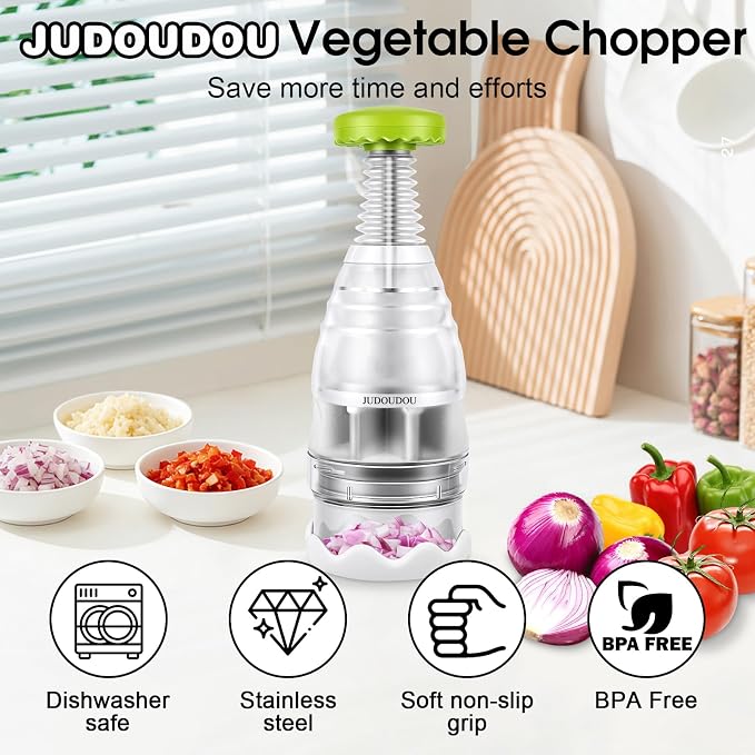 Vegetable Chopper Food Chopper,Veggie Cutter Manual Hand,Slap Onion Chop