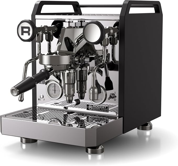 Rocket Espresso Mozzafiato FAST R Espresso Machine | Rotary Pump | Heat Exchanger | PID Temperature Control | (Black)