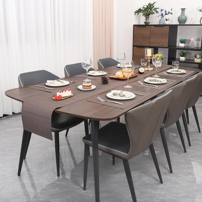 Myir JUN Placemats Set of 10 Kitchen and Dining Table Placemats | Vinyl Placemats Place Mats Indoor/Outdoor Set of 10 Washable Table Mats Non-Slip Place mats for Dining Table, Coffee
