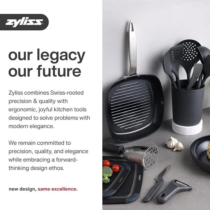 Zyliss Rotary Cheese Grater - Includes Universal & Gourmet Drums for Grating Cheese, Vegetables, Chocolates, Nuts & Fruits - Includes Non-Slip Suction Foot and Table Clamp - 2 Steel Drums