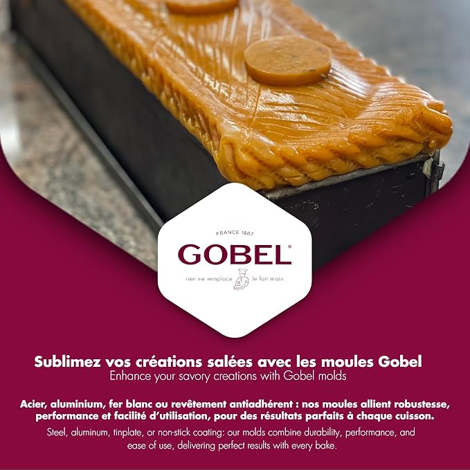 Gobel Loaf Pan/Pate Mold – Non-Stick – Removable Bottom – Professional Terrine Pan – 19 5/8" x 3 1/8"