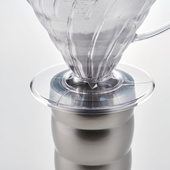 HARIO VDR-01-T Transparent Dripper 01 Clear Coffee Hand Drip for 1 to 2 Cups, Made in Japan