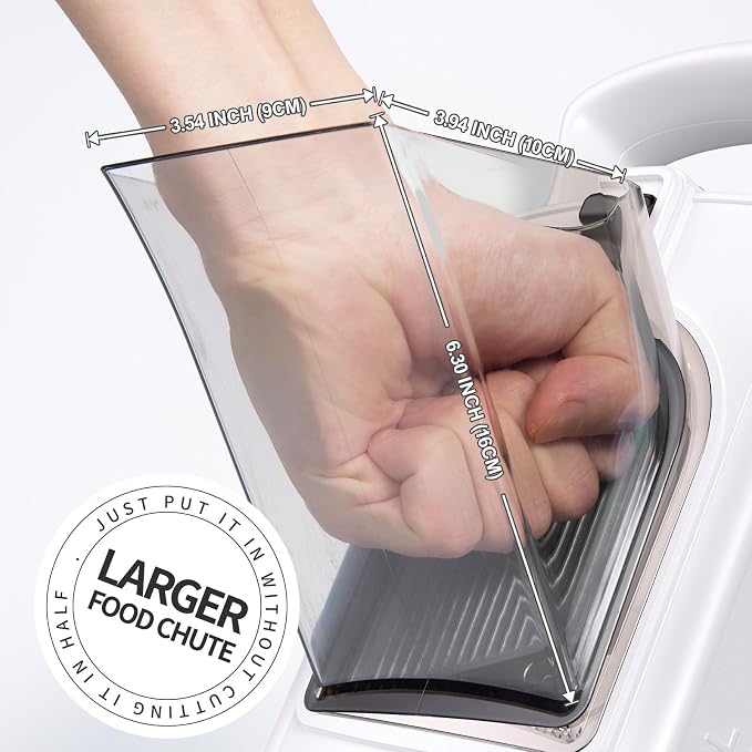 All-in-1 Safe Mandoline Slicer for Kitchen, Food Chopper with Container | 0.1-8mm Thickness Vegetable Chopper, Safe Mandoline Slicer, Potato French Fry Cutter Tomato Apple Slicer Onion (BlackWhite)