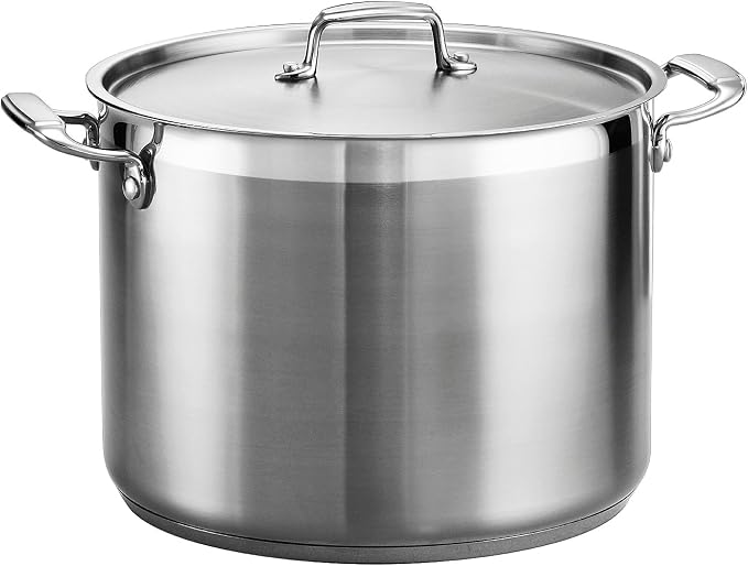 Tramontina Gourmet Stainless Steel 16-Quart Stock Pot with Lid