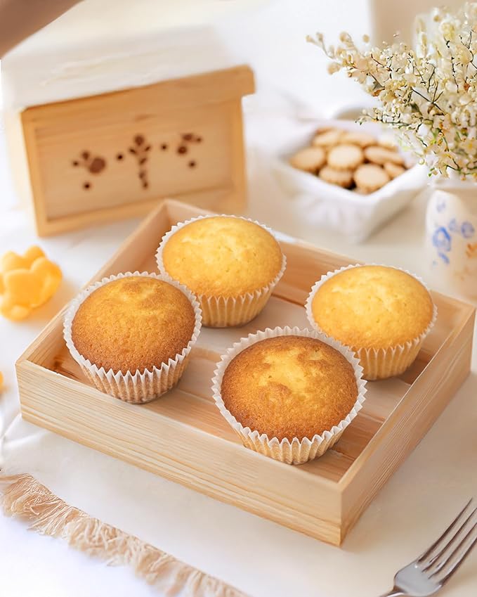 Bake Choice 200pcs Standard Cupcake Liners for Baking, White Muffin Liners | Upgraded Paper, Balance Non-Stick & Non-Slip, Greaseproof Parchment Paper, Cupcake Wrapper for Party, Wedding, Christmas