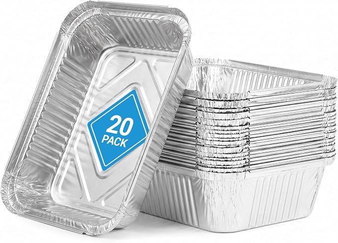 20-Pack Aluminum Drip Liner for Nexgrill 720-0830X 720-0830H | Grease Catcher Drip Liner for Nexgrill Grease Tray Liner 720-0888 720-0864 720-0958A 720-0896B 720-0896