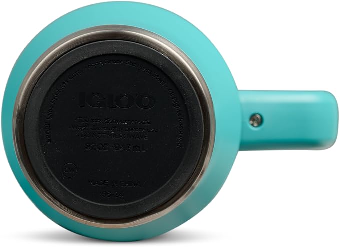 Igloo 32 oz Travel Mug Tumbler | Stainless Steel Drinkware | Lagoon Teal