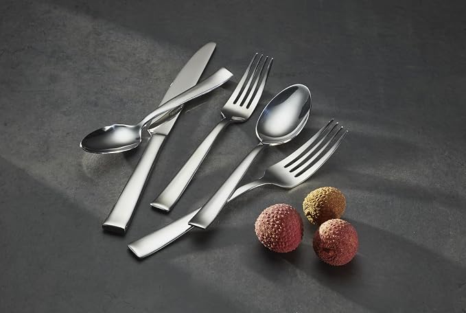 Oneida Monolith 20-Piece 18/0 Silverware Set for 4, Flatware | mirror finish, dishwasher safe | includes knives, forks, and spoons | cutlery set for kitchen and dining